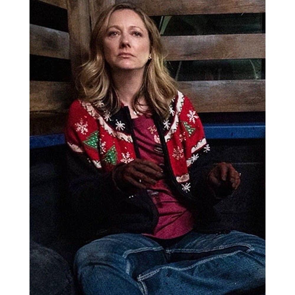 ASO Judy Greer Halloween Kills Christmas Sweater Size L Tiara International Ugly - Picture 9 of 14